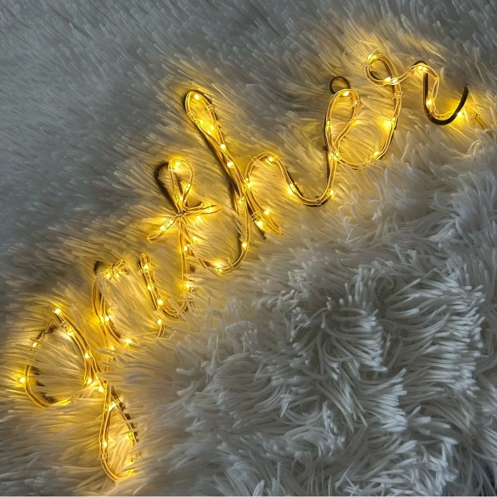 🩶5/$30 Target One Spot Light Up Battery Operated Gather Word Decor